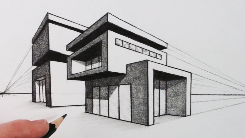 How to Draw 3D House Guidelines on How to Draw a 3D House Helpful Mag